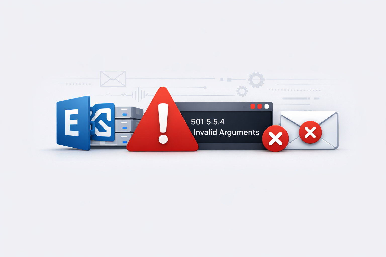 501 5.5.4 Invalid arguments Exchange Server mail queue retry ...